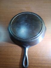 Vintage Lodge No.9 Cast Iron Skillet 12 Inch 3 Notch Ring Ready To Cook . picture