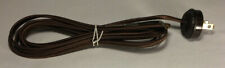 New 10 ft. Brown Rayon Lamp Cord Set with Ribbed Style Brown Plug  #CS861 picture
