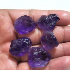 Fabulous Purple Amethyst Rough 5 Pcs 20-25 mm Size Loose Gemstone For Jewelry picture