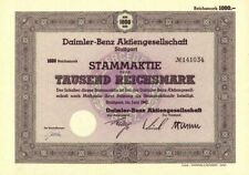 Daimler-Benz Akitengesellschaft Stuttgart - German Automotive Stock Certificate  picture