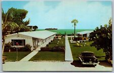 Vtg Pompano Beach Florida FL The Sea Grape Motel 1950s Old Chrome Postcard picture