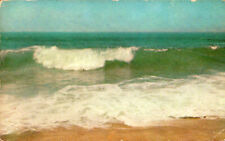 A Rolling Surf - Beach Waves, Posted Chrome Postcard picture