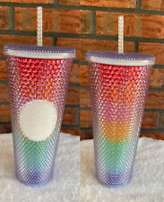 Rainbow Starbucks Pride 2020 Limited Edition Studded Cold Cup Tumbler Straw New picture