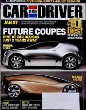 FUTURE COUPES - CAR AND DRIVER MAGAZINE, JAN 2007 VOL. 52, NO. 7  picture