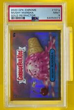 2020 Topps Garbage Pail Kids Chrome Gold Refractor #101a Mushy Marsha /50 PSA 9 picture