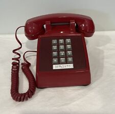 VTG  American Bell AT&T Red Push Button Desk Phone Telephone Untested picture