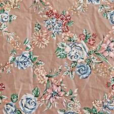 Vintage Cohama Riverdale Roxanne Chintz Fabric Glazed Cotton Mauve Brown 56
