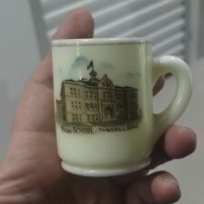 Vintage Tyndall  High School, South Dakota Custard Uranium Scarce  Mini Cup picture