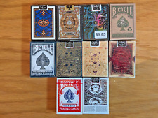 Bicycle Playing Cards Lot of 10 different decks all sealed unopened picture