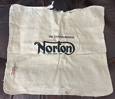 VTG “the Unapproachable” Norton Motorcycle Regd. Trade Mark Oil Rag Cotton Auth1 picture