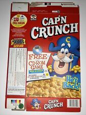 2000 Empty Cap'n Crunch CD Rom Offer 22OZ Cereal Box SKU U198/97 picture