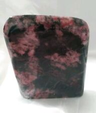 300g Polished RHODONITE? Natural Mineral Gemstone Quartz Crystal Black Pink picture