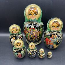 Matryoshka Russian Nesting Dolls 7pc Exquisite Hand Painted On Each Doll picture