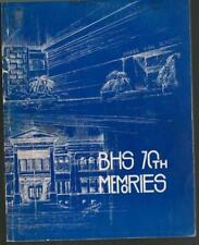 1978 BHS BURBANK HIGH SCHOOL COMMEMORATING 70th ANNIVERSARY VERY GOOD SOFTCOVER picture