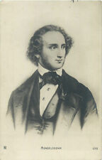 German composer Felix Mendelssohn postcard picture