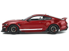2021 Shelby Super Snake Coupe Red Metallic with White Stripes 1/18 Model Car picture