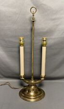 Vintage Stiffel Regency Style Brass Bouillotte Lamp Double Candlestick Aladdin picture