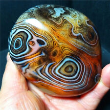 TOP 354.7G Natural Polished Silk Banded Lace Agate Crystal Madagascar  B462 picture