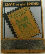 Save As You Spen Eagle Discount Stamp Smoke Shop Full Unstruck Vintage Matchbook picture