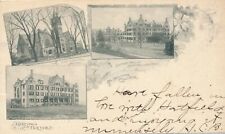 HOLYOKE MA - Mt. Holyoke College Three Scenes Private Mailing Card - mailed 1902 picture