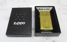 Genuine Brass Zippo Cigarette Lighter w/ Original Box ~ 5-F484 picture