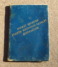 Pocket Register of the 4th Fourth Wisconsin Cavalry Association Civil War Book picture