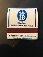 Matchbook Rare Vintage German Crown Munchner Schmankerin picture