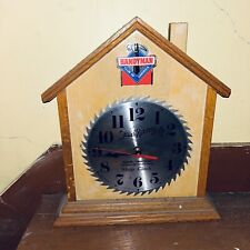 Vintage Handyman Shop Saw Clock Sears Roebuck And Co picture