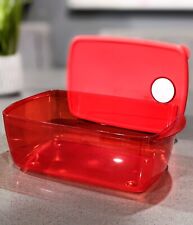Tupperware Rock N Serve Microwave Container 15 Cup Red  New picture