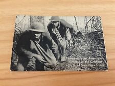 WWI postcard Barbed Wire cut, Americans creeping on the Ge with hand Grenades picture