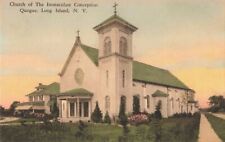 Immaculate Conception Church Quogue Long Island New York NY c1930 Postcard picture