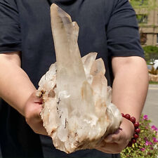 10.84LB Natural white Crystal Himalayan quartz cluster mineralsls picture