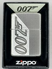 James Bond 007 Deep Carved Design Antique Silver Armor Zippo NEW 49033 picture
