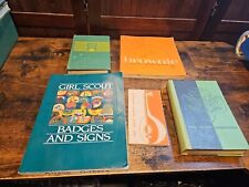 Lot of 5 Vintage Girl Scout Books Brownie Junior Handbooks PB 1940s 50s 60s #D picture
