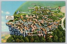 Post Card Birds Eye View Rock City Gardens Atop Lookout Mountain H223 picture