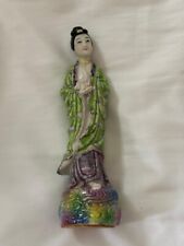 Asian Woman lady figurine 6.5” Chinese Antique porcelain/ceramic picture