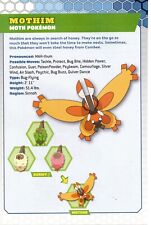 2012 POKEMON MOTHIM Trading Card Character Action Figure Pin-Up ART PRINT AD picture