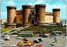 VINTAGE CONTINENTAL SIZED POSTCARD CASTEL NUOVO (MASCHIO ANGIOINO) NAPLES ITALY picture