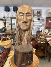 Wooden Carved Lady Sculpture “Rebecca” 21 Inches Tall picture
