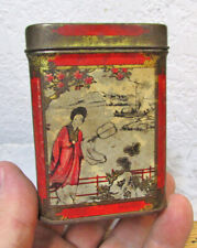 Vintage Tea Tin w Orient Scenes on the 4 sides, a bit rusty but nice home decor picture