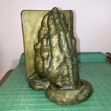 Vintage Chalk ware Praying Hands Single Book End picture