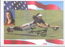 USA SOFTBALL PLAYER AMANDA FREED PHOTO 20x25cm AUTOGRAPH Olympic Games 2004. A-F picture