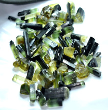 100 Ct Natural Bi Color Tourmaline Crystals Lot From Skardu Pakistan picture