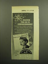 1958 ABC-Paramount Record Advertisement - Heavenly Sounds in Hi-Fi picture