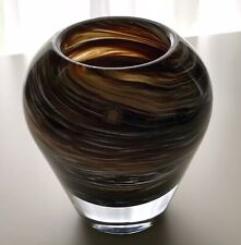 Wedgwood Brown Multi Swirl Vase Approximately 5  1/4 “Tall Made In England RARE. picture