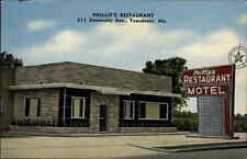 Tuscaloosa Alabama AL Phillip's Restaurant and Motel Vintage Postcard picture