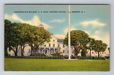Newport RI-Rhode Island, Administration Building, Antique Vintage Postcard picture