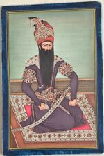 Rare Islamic Persian handmade painting of Shah ( King ) Fath-Ali Shah Qajar picture