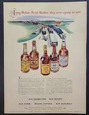 1943 National Distillers Long Before Pearl Harbor... Vintage 1940's Print Ad picture