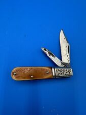 1970s Schrade USA 206 Barlow Pocket Knife Vintage Bolsters 2 blades Rare picture